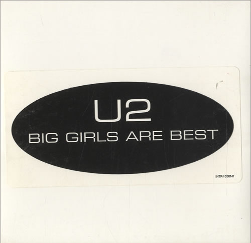 Album cover art for "Big Girls Are Best" by U2