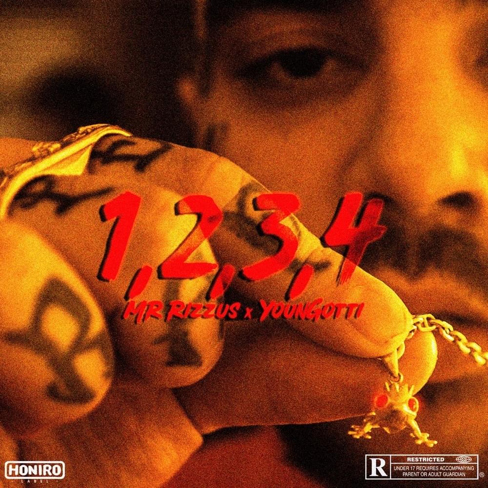 Album cover art for "1, 2, 3, 4" by MR Rizzus