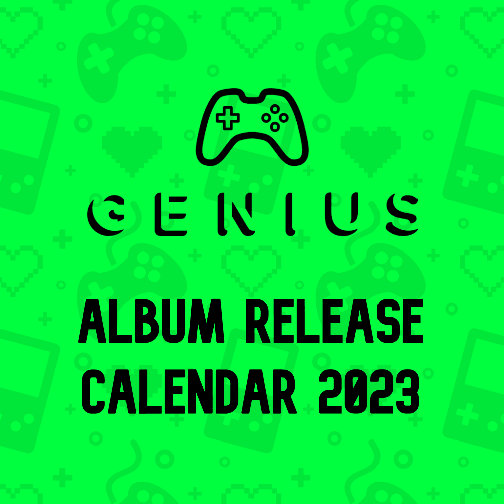 Album cover art for "Game Genius 2023 Album Release Calendar" by Game Genius