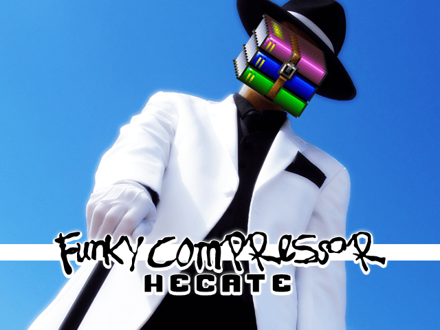 Album cover art for "Funky Compressor" by Hecate (VULPvibe)