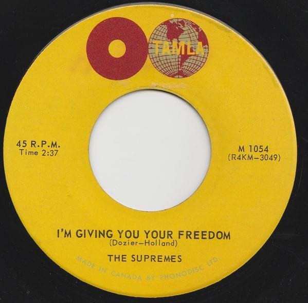 Album cover art for "I’m Giving You Your Freedom" by The Supremes