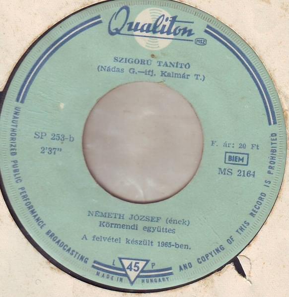 Album cover art for "Kicsit szomorkás" by Németh József