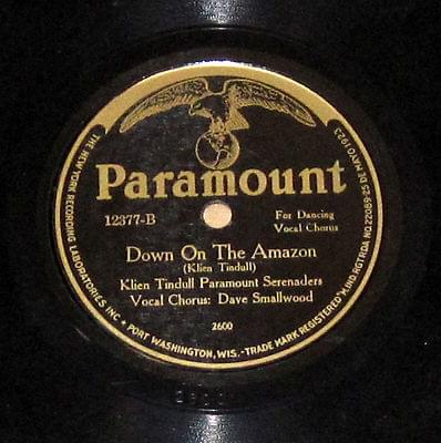 Album cover art for "Down On The Amazon" by Klien Tindull Paramount Serenaders & Dave Smallwood