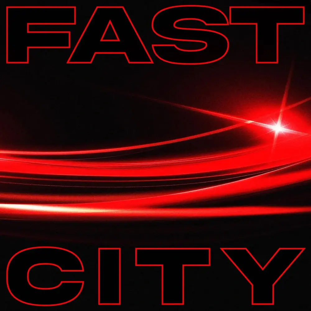 Album cover art for "FAST CITY" by Aime Simone