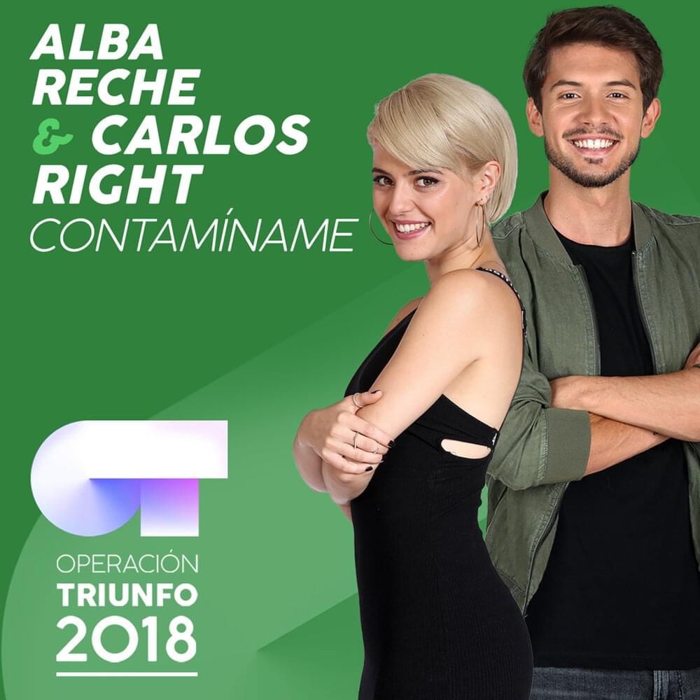 Album cover art for "Contamíname" by Operación Triunfo 2018 & Alba Reche & Carlos Right
