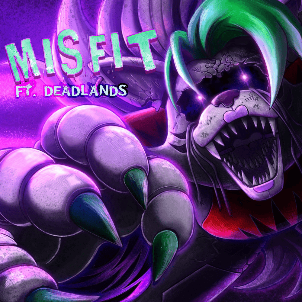 Album cover art for "Misfit" by Rockit Music & Deadlands