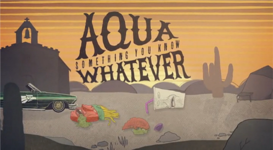 Album cover art for "Aqua Something You Know Whatever Opening Theme" by Schoolly D & Mariachi El Bronx
