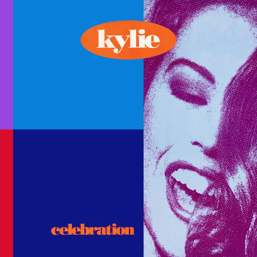 Album cover art for "Celebration" by Kylie Minogue