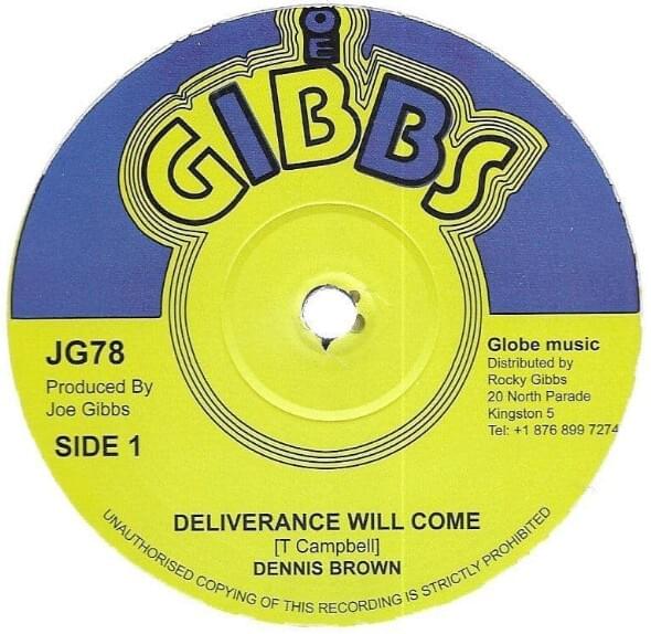 Album cover art for "Deliverance Will Come" by Dennis Brown