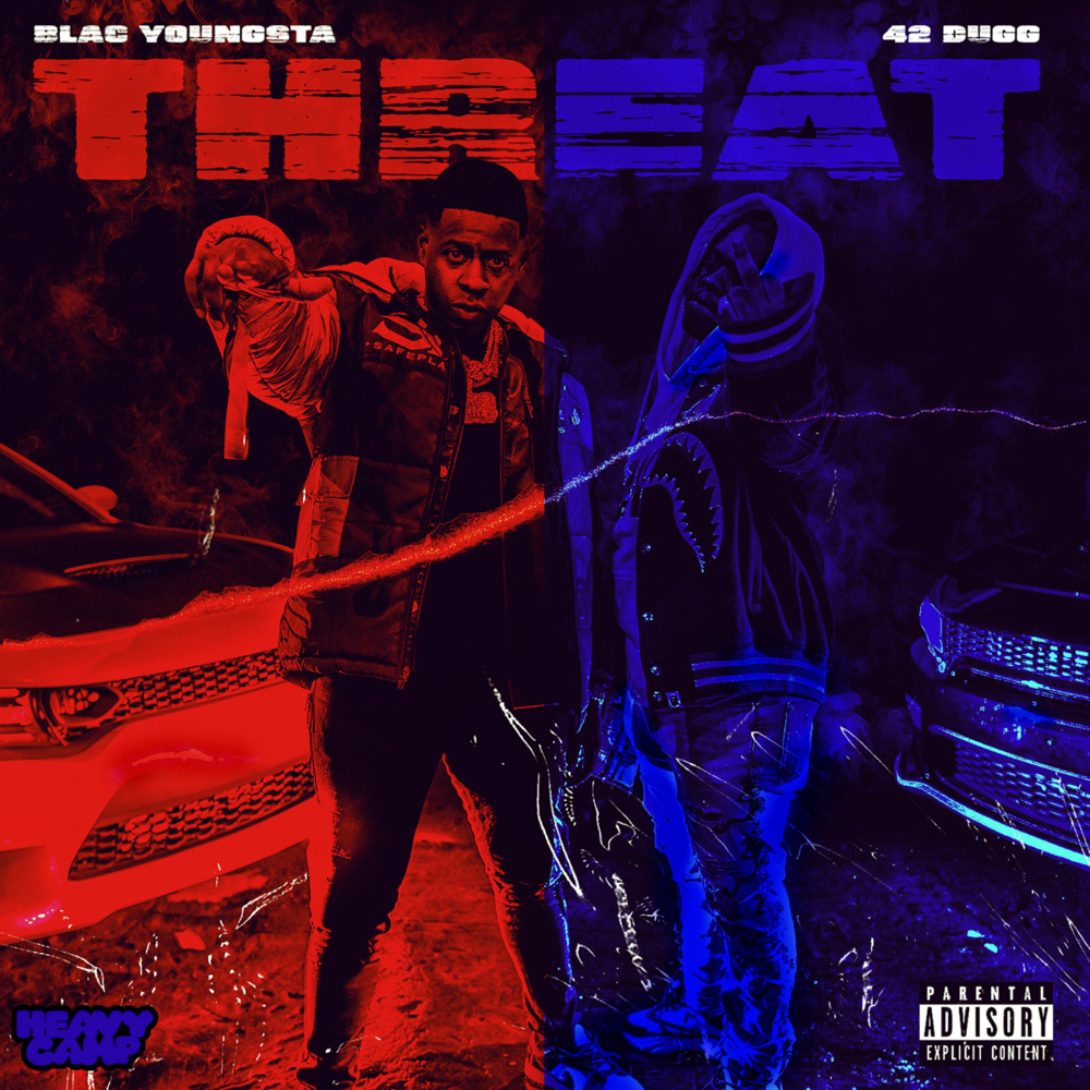 Album cover art for "Threat" by Blac Youngsta
