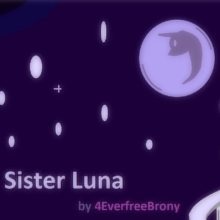 Album cover art for "Sister Luna (Scars on 45 ponified)" by 4everfreebrony