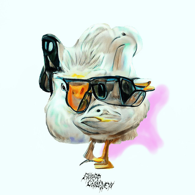Album cover art for "MAYFLY" by Frost Children & Gary Wilson