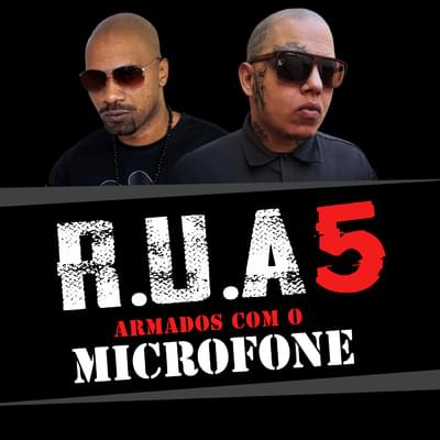 Album cover art for "Armados Com o Microfone" by Nocivo Shomon & MV Bill