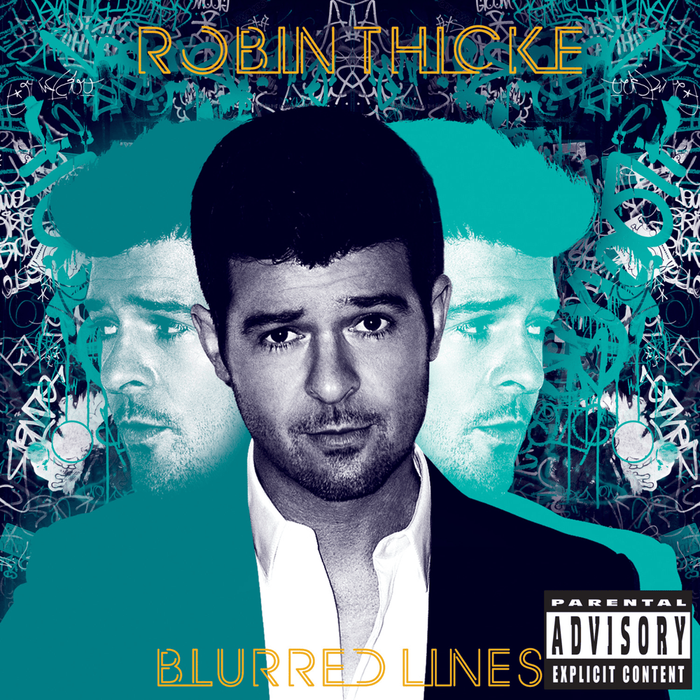 Album cover art for "Blurred Lines (No Rap Version)" by Robin Thicke & Pharrell Williams