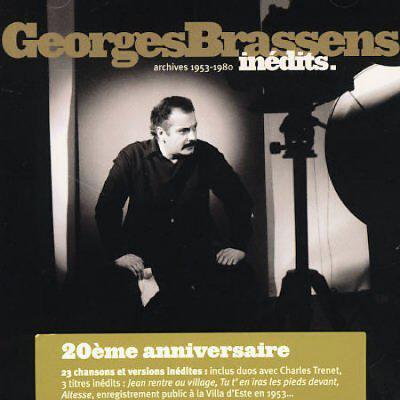 Album cover art for "Les amoureux des bancs publics" by Georges Brassens