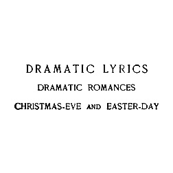 Cover image for Dramatic Lyrics
