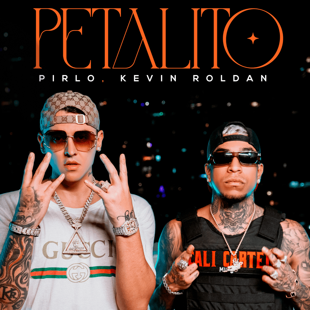 Album cover art for "PETALITO" by KEVIN ROLDAN