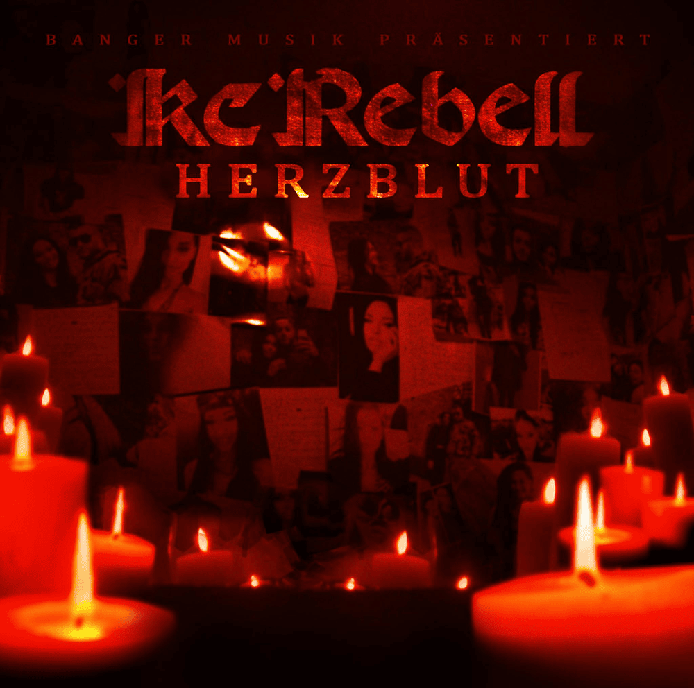 Album cover art for "Herzblut" by KC Rebell