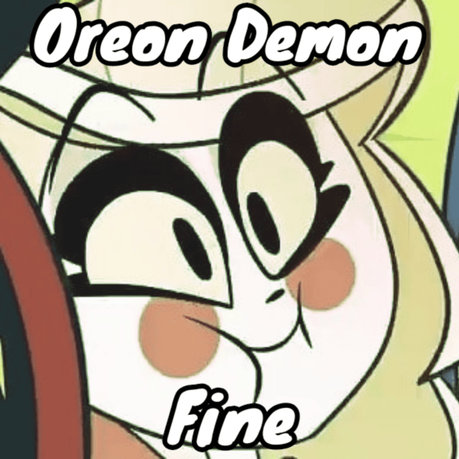 Album cover art for "Fine" by Oreo (Solo / The Loonatics / The Meatchewers)