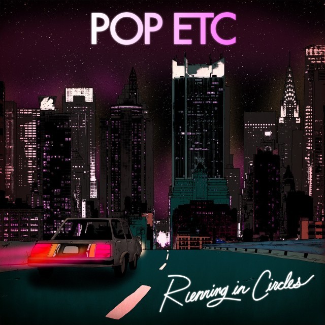 Album cover art for "Running In Circles" by POP ETC