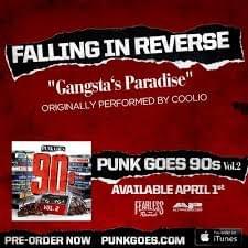 Album cover art for "Gangsta’s Paradise" by Falling In Reverse
