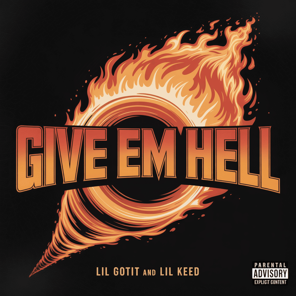Album cover art for "Give Em Hell" by Lil Gotit