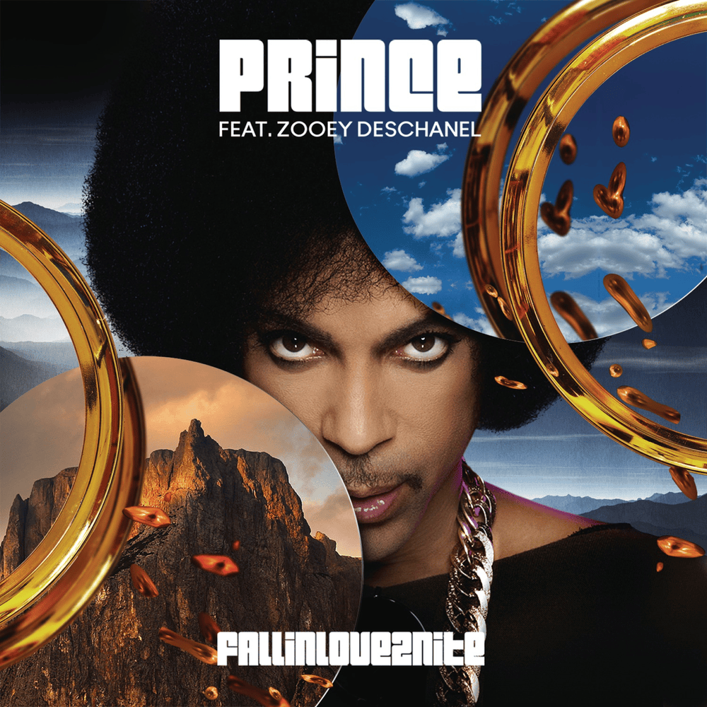 Album cover art for "FALLINLOVE2NITE" by Prince & Zooey Deschanel
