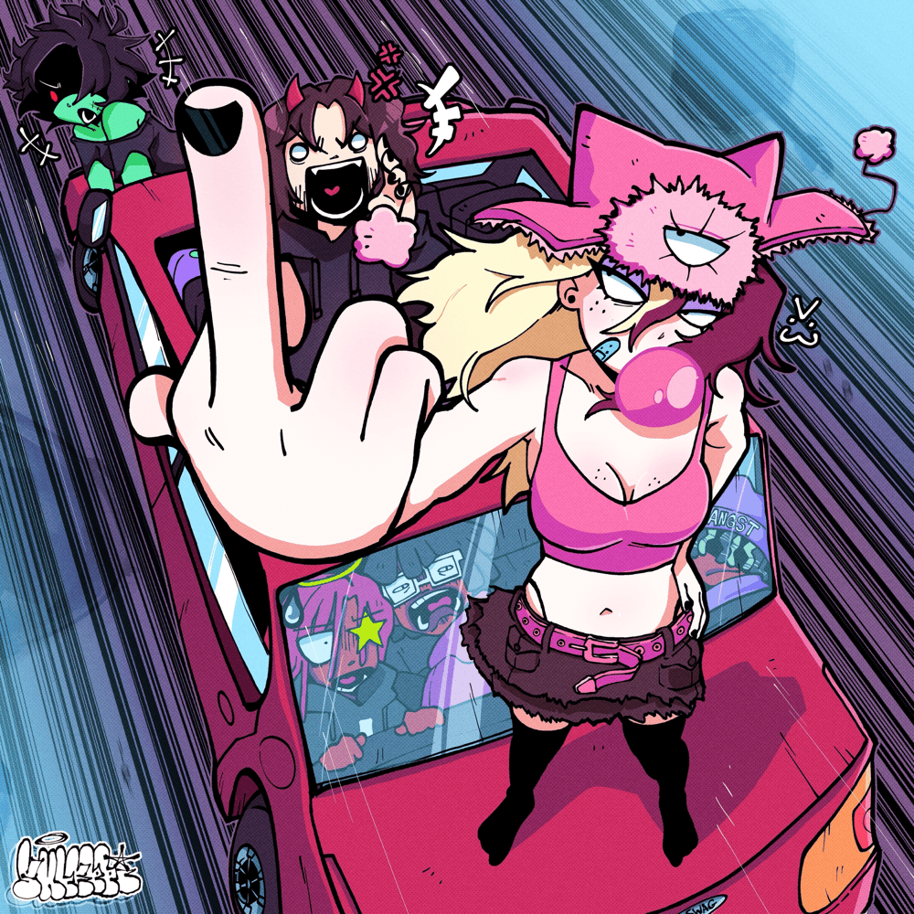 Album cover art for "I DON’T LIKE U!" by ISSBROKIE