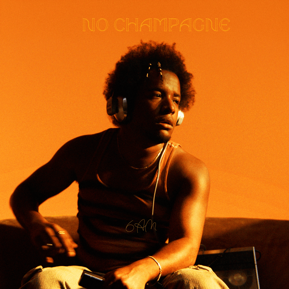 Album cover art for "No Champagne (6am)" by Cautious Clay