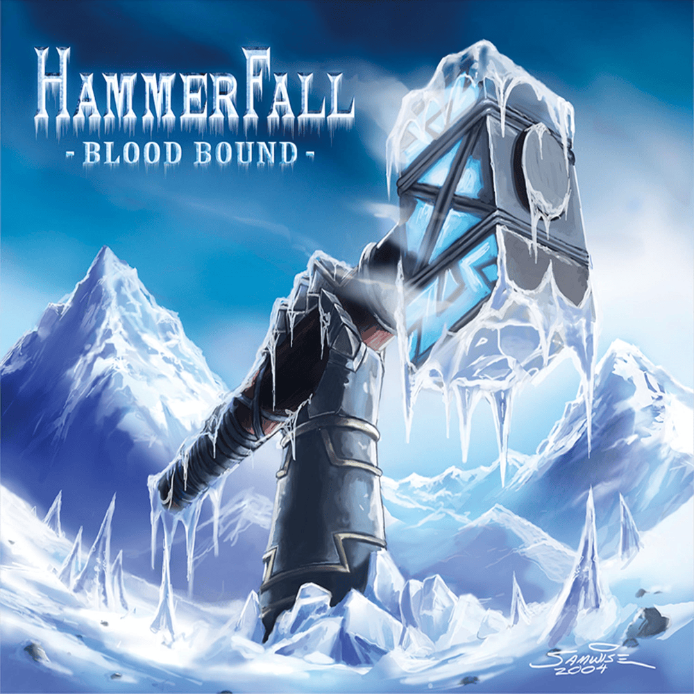 Album cover art for "Blood Bound" by HammerFall