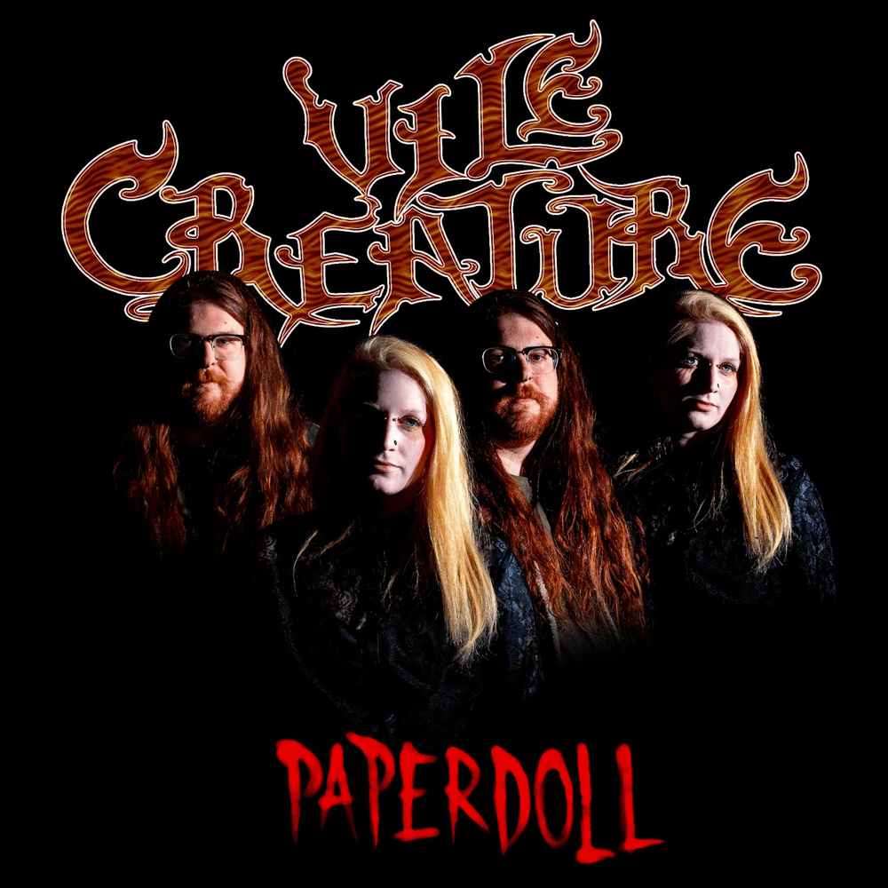 Album cover art for "Paperdoll" by Vile Creature