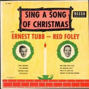 Album cover art for "Blue Christmas" by Ernest Tubb