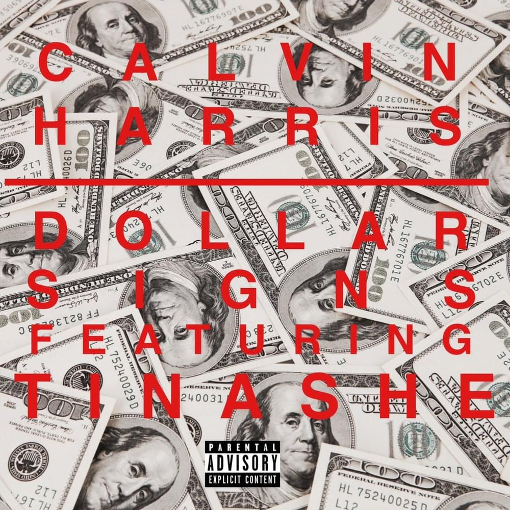Album cover art for "Dollar Signs" by Calvin Harris & Tinashe