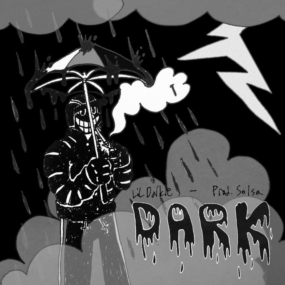 Album cover art for "DARK" by Lil Darkie