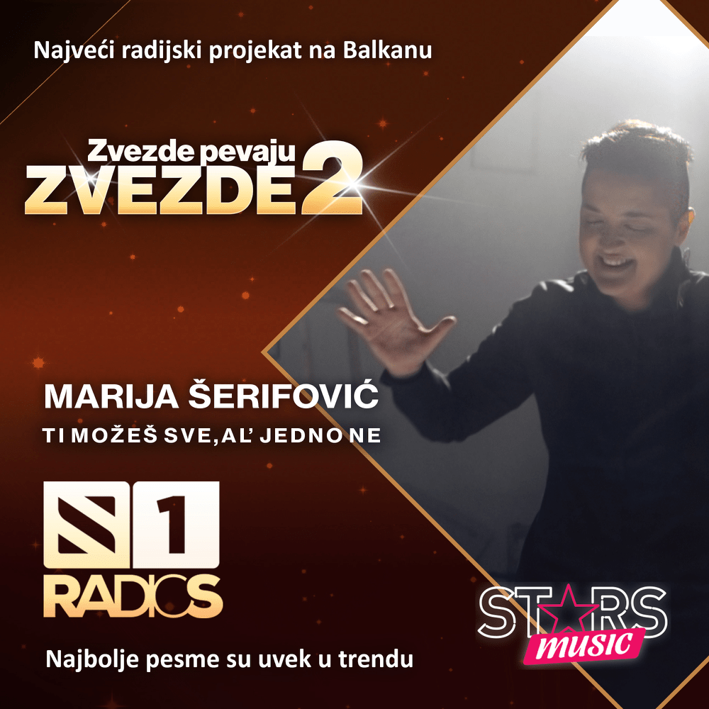 Album cover art for "Ti možeš sve, al’ jedno ne" by Marija Šerifović