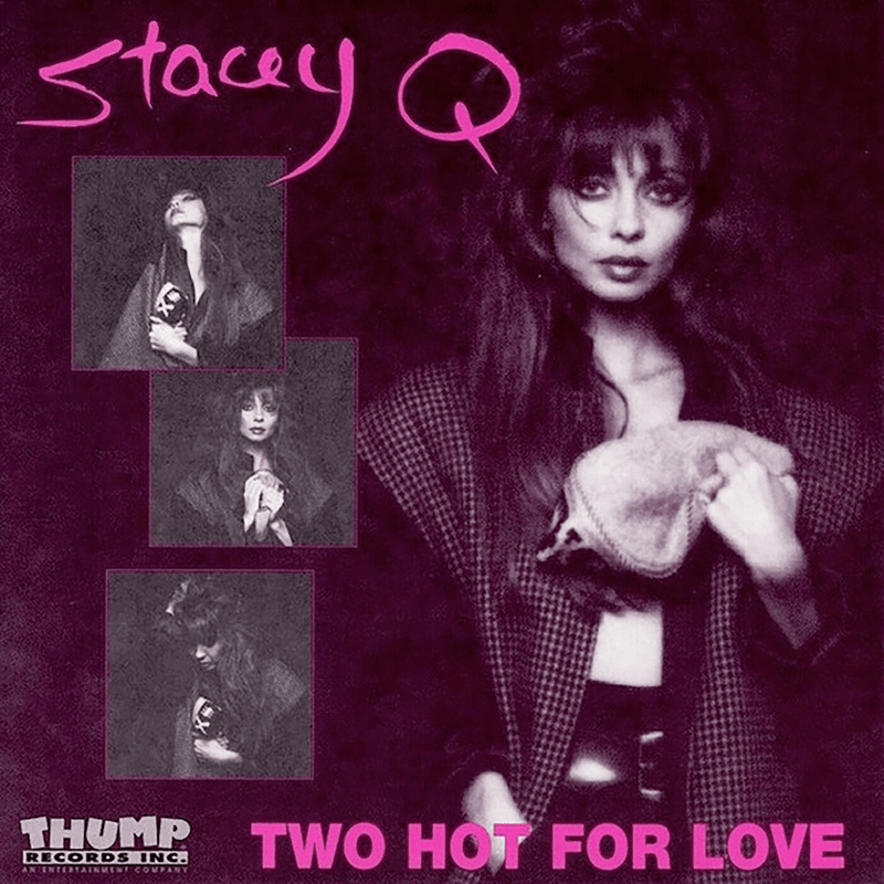 Album cover art for "Two Hot For Love" by Stacey Q