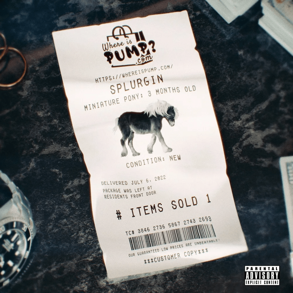 Album cover art for "Splurgin" by Lil Pump