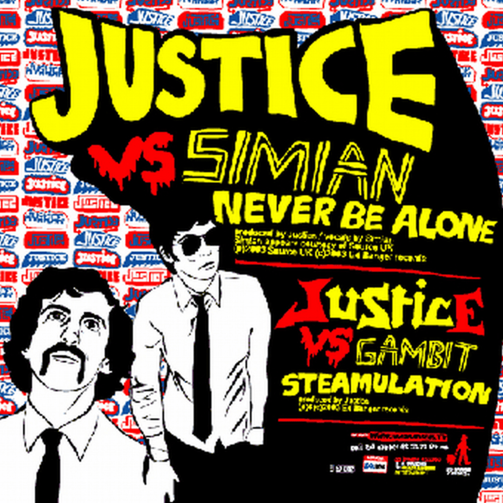 Album cover art for "Never Be Alone" by Justice