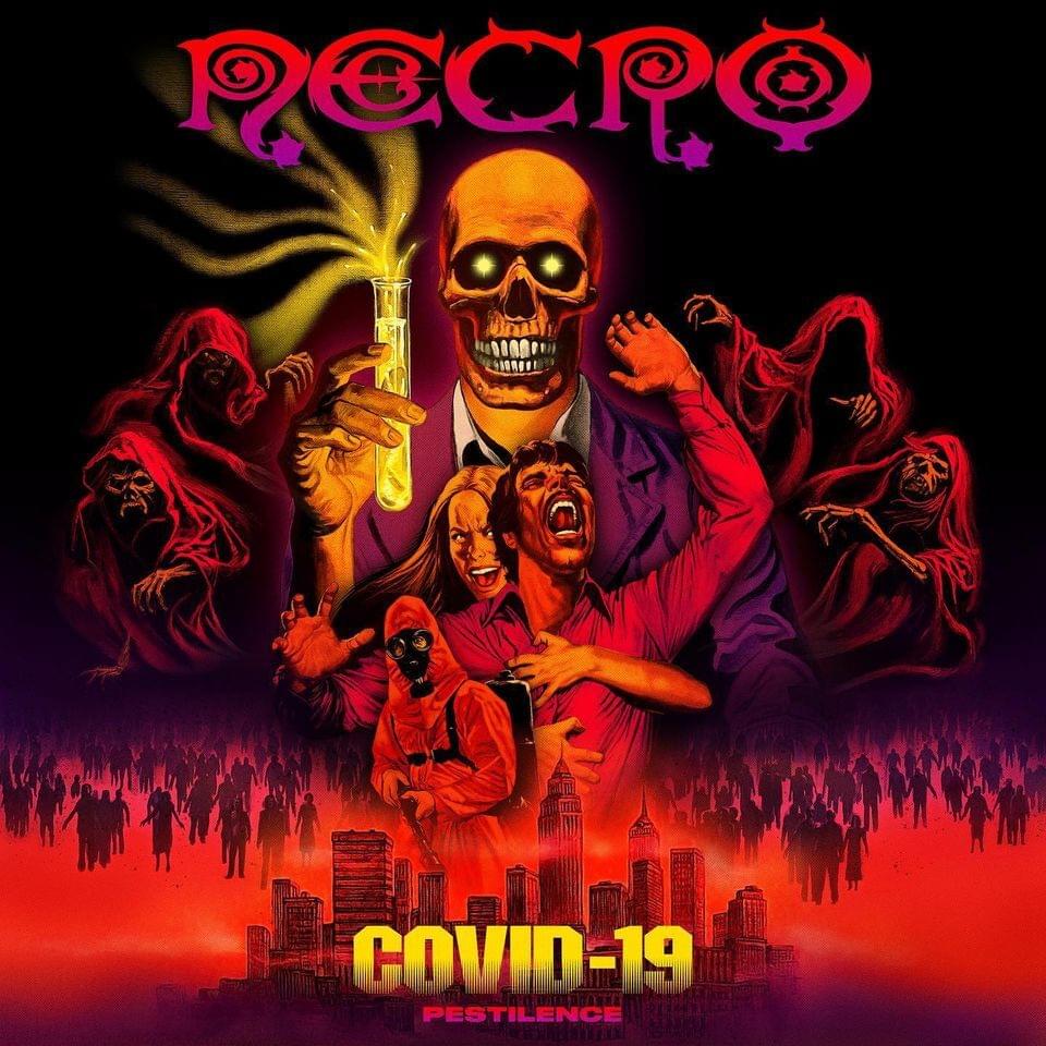 Album cover art for "COVID-19 (PESTILENCE)" by Necro