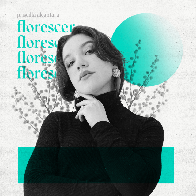 Album cover art for "Florescer (Ao Vivo)" by PRISCILLA