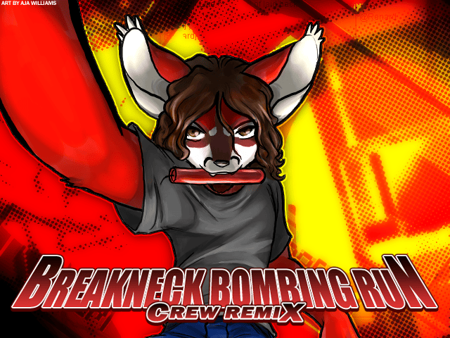 Album cover art for "Breakneck Bombing Run (Crew Remix)" by Renard