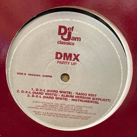 Album cover art for "D-X-L (Hard White)" by DMX & Drag-On & The LOX
