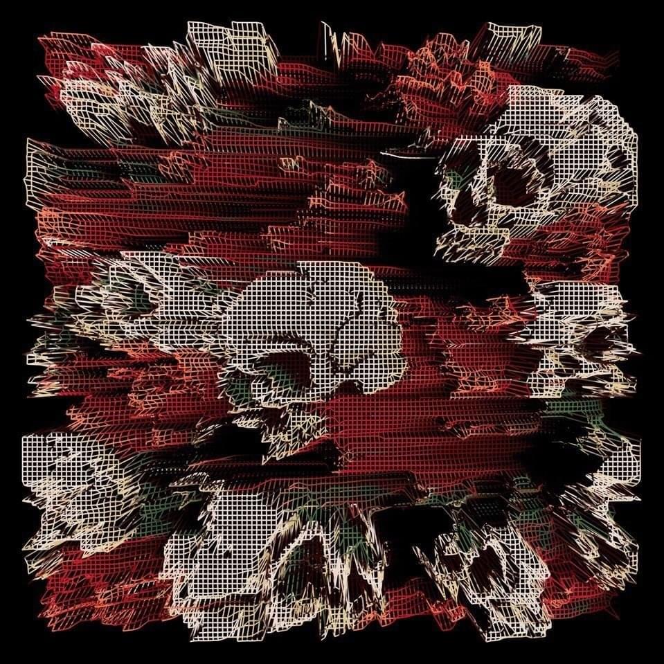 Album cover art for "Цветы над черепами (Flowers Above the Skulls)" by pyrokinesis & STED.D