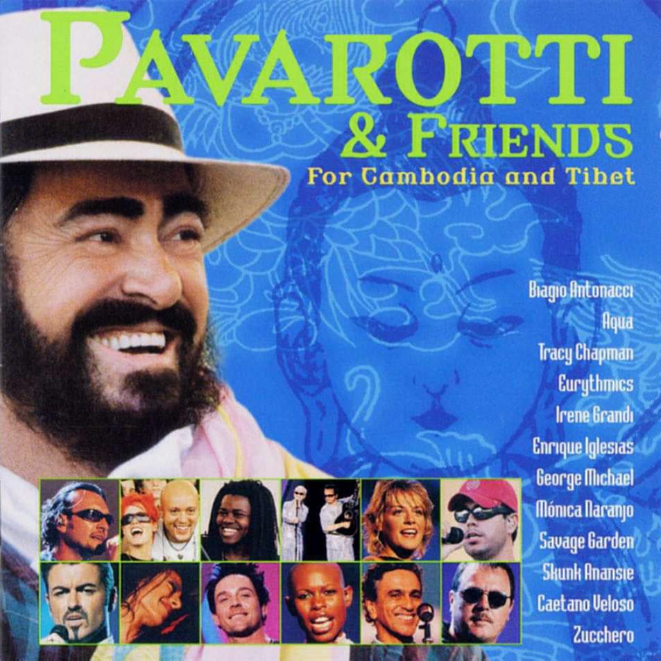 Album cover art for "Agnus Dei (Live)" by Luciano Pavarotti & Mónica Naranjo