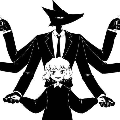 Album cover art for "Mr. Fox and the Disheartened Girl" by Ferry (Vocaloid) & Big Al (Vocaloid) & flower (フラワ) (Vocaloid)