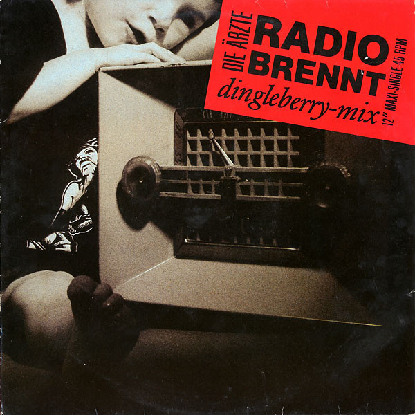 Album cover art for "Radio brennt (Dingleberry-Mix)" by Die Ärzte