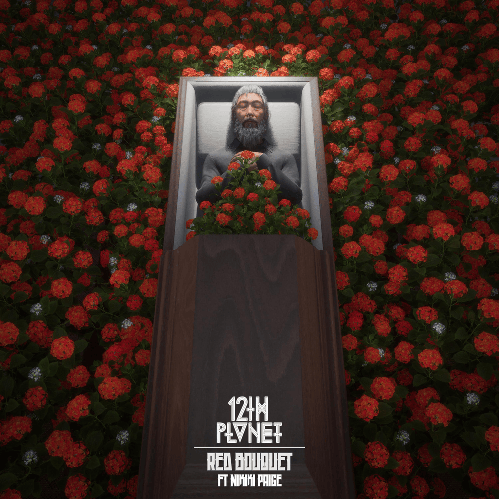 Album cover art for "Red Bouquet" by 12th Planet & Nikki Paige