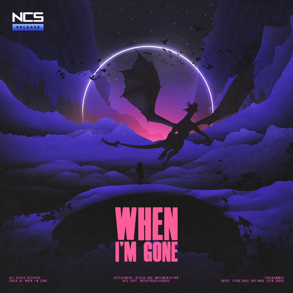 Album cover art for "When I’m Gone" by Tetrix Bass & Ellen Louise