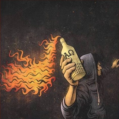 Album cover art for "Mołotow" by Małpa