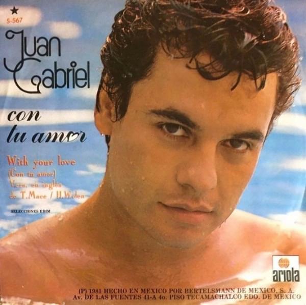 Album cover art for "Con Tu Amor" by Juan Gabriel
